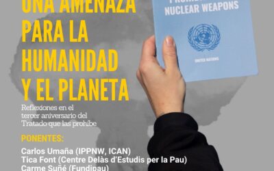 La Alianza organiza el webinar “Armas Nucleares: una amenaza para la humanidad y el planeta”